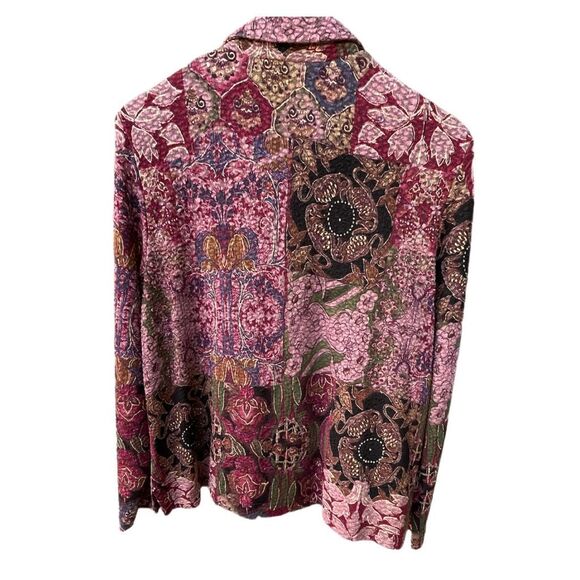 Vintage Coldwater creek made in USA textured button front top. - Picture 2 of 10